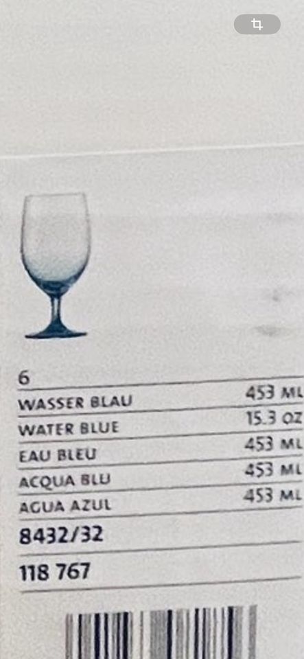 6 edle Wassergläser Serie Vina Touch von Schott Zwiesel in Elfershausen