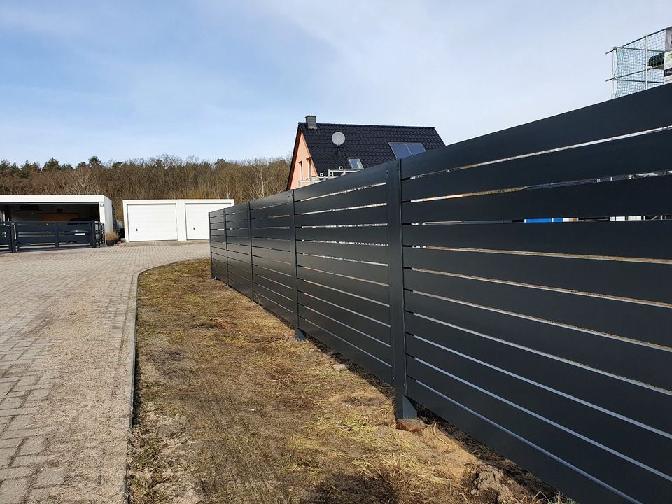 Alu Sichtschutzzaun Aluminium Zaun Alu Zaune Palisadenzaun in Peine