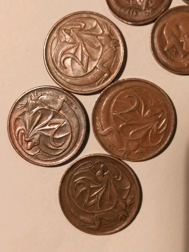 Australien 1 Cent 2 Cent Münzen 1966 - 1975 in Chemnitz