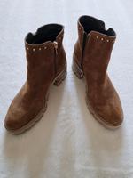 Alma en Pena Leder Stiefeletten Braun Nieten 41 42 Nordrhein-Westfalen - Castrop-Rauxel Vorschau