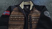 Napapijri Jacke, schwarz/braun, mit Wolle, Gr. L Bayern - Bruckmühl Vorschau