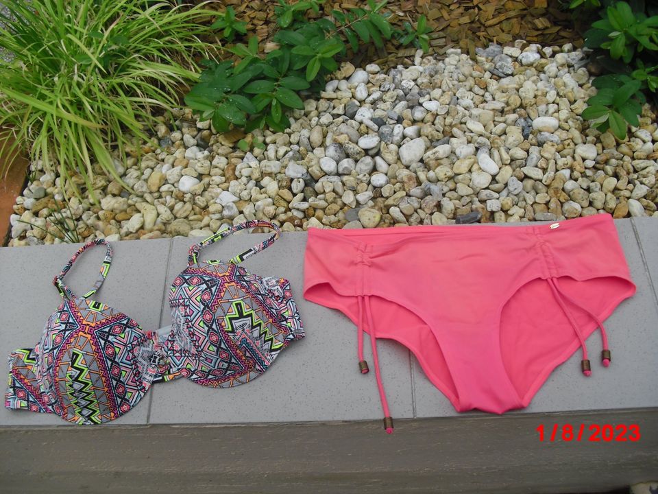 Bikini "Skiny" neonbunt Gr 42 in Bad Kreuznach