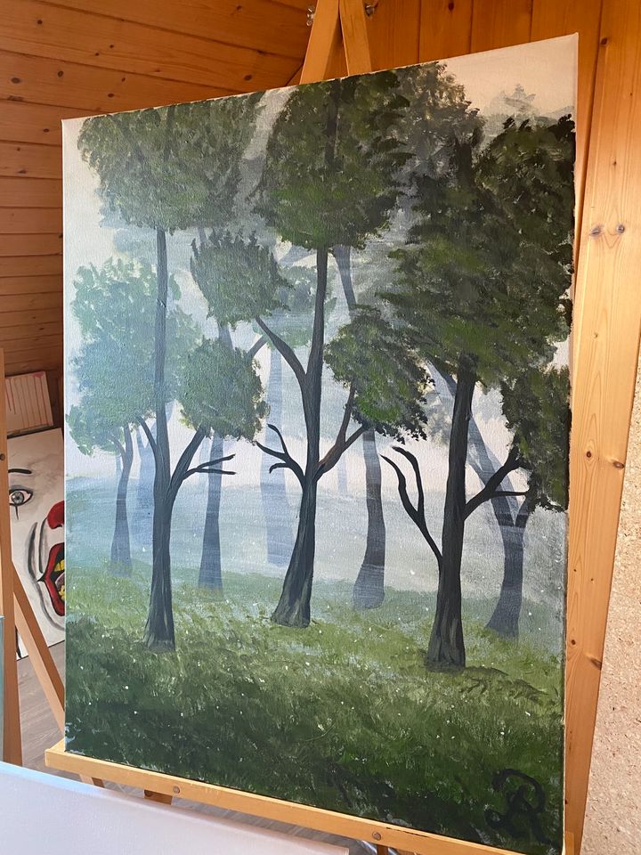 Acrylbild, Wandbild, Wanddekoration, Leinwand, Wald in Schloß Holte-Stukenbrock