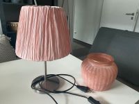 Tischleuchte und Windlicht/Vase rosa Hessen - Linsengericht Vorschau