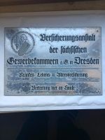 Werbeschild Versicherung Dresden Sachsen - Coswig Vorschau