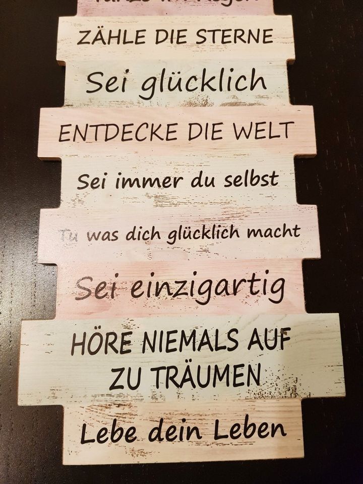 Schild Holzschild Wandschild Spruch Geh deinen eigenen Weg in Seelbach