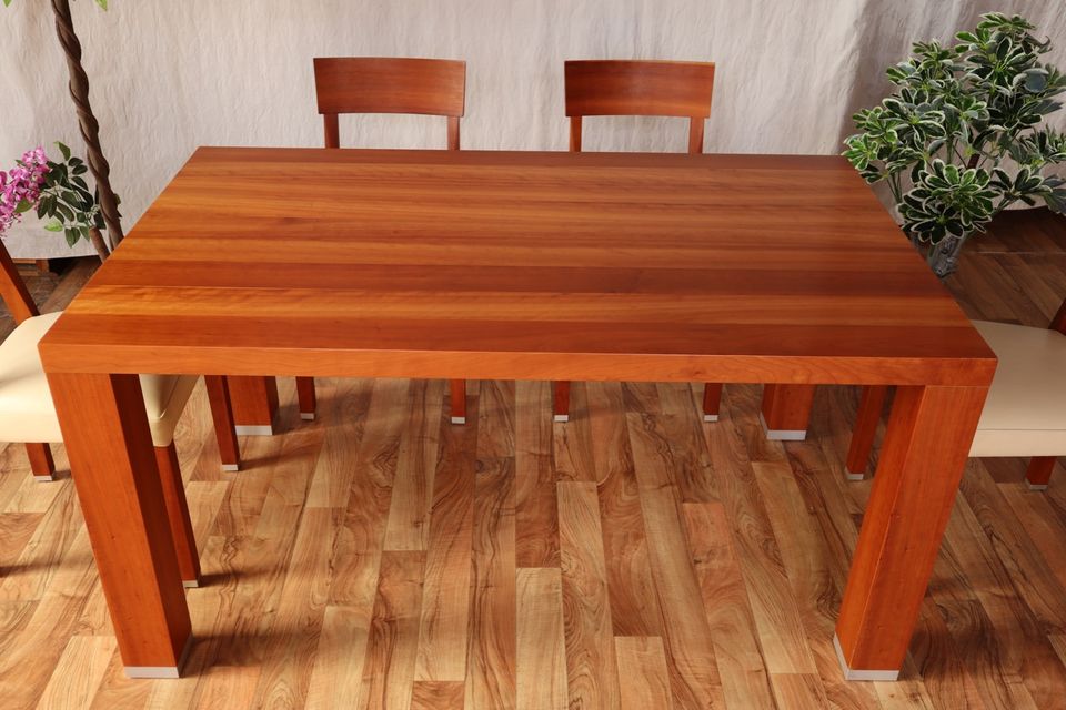 Nr.1782 Esstisch Tisch mit 6 Stühlen Kirschbaum Vollholz in Wiesbaum