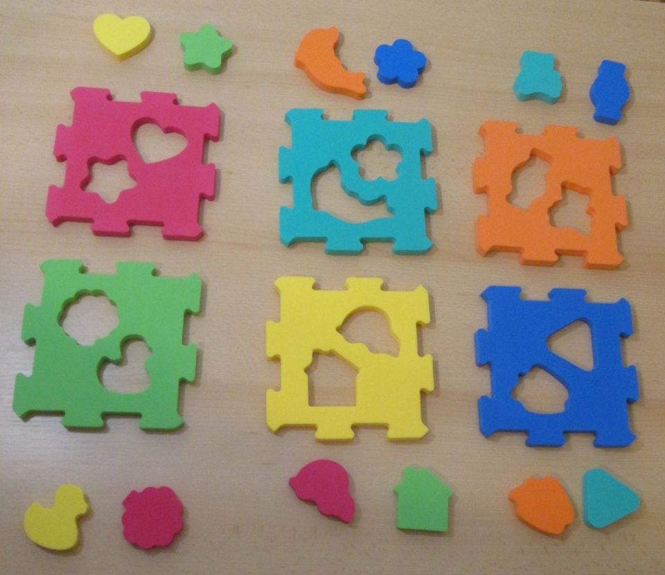 Baby Kinder Formen Puzzle Lernspielzeug Kinderpuzzle Babypuzzle in Leinefelde