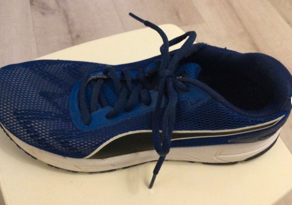 Puma Sportschuhe Turnschuhe Schuhe Sneaker Gr. 38 blau UK5 in Ehrenkirchen