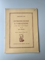 Liederbuch Gitarre FERNANDO SOR INTRODUZIONE E VARIAZIONI Baden-Württemberg - Flein Vorschau