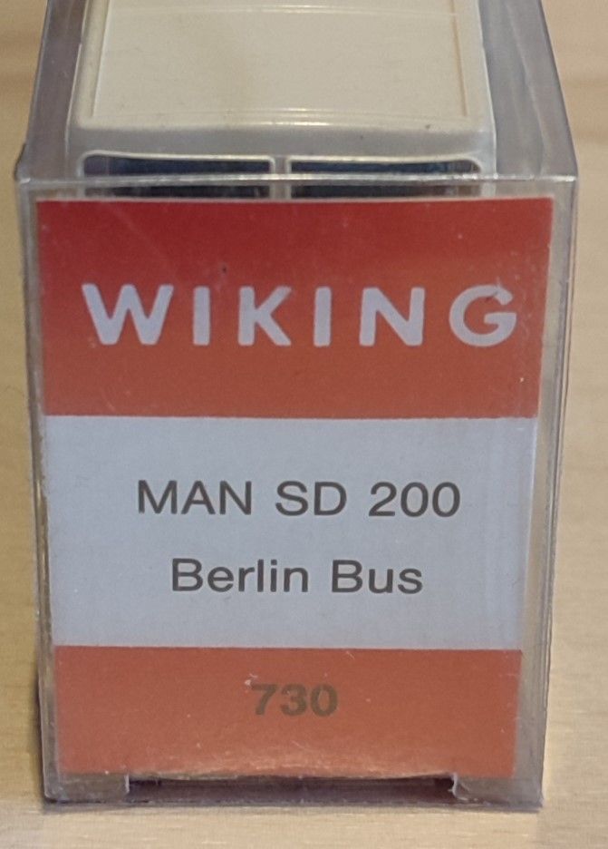 0248 Wiking - Berlin Doppeldecker Bus "BVG... zum Nutzen aller !" in Hambergen