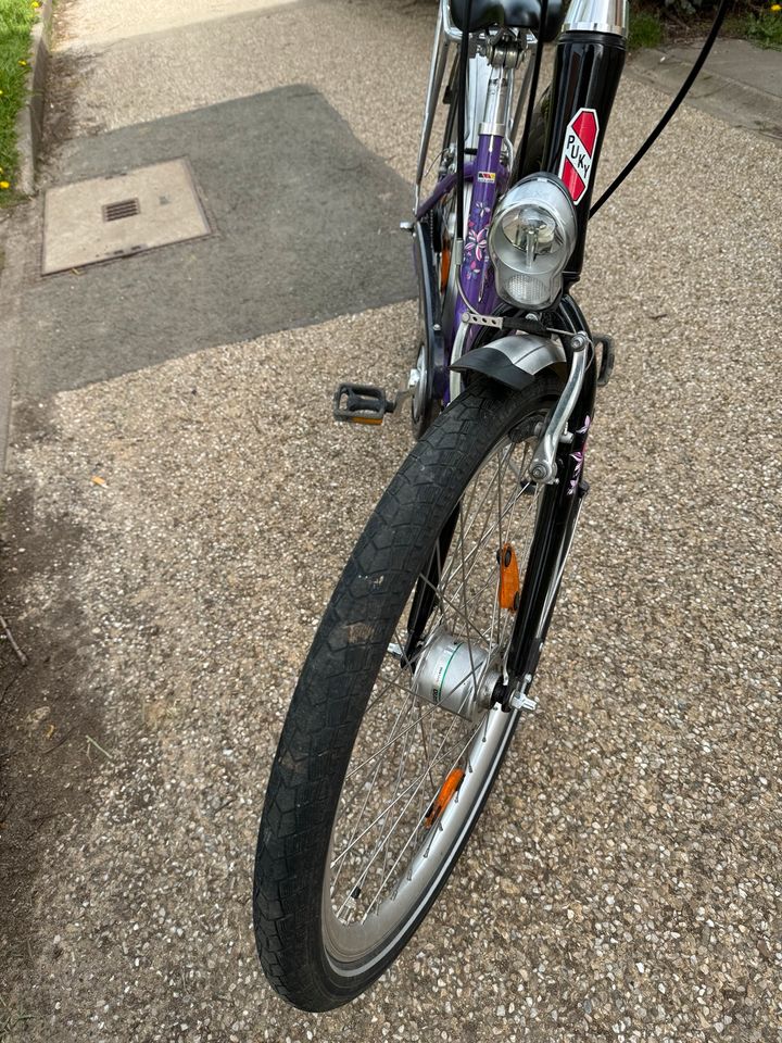 Puky Skyride 24 Zoll Mädchenfahrrad 7 Gang Standlicht Nabendynamo in Frankfurt am Main