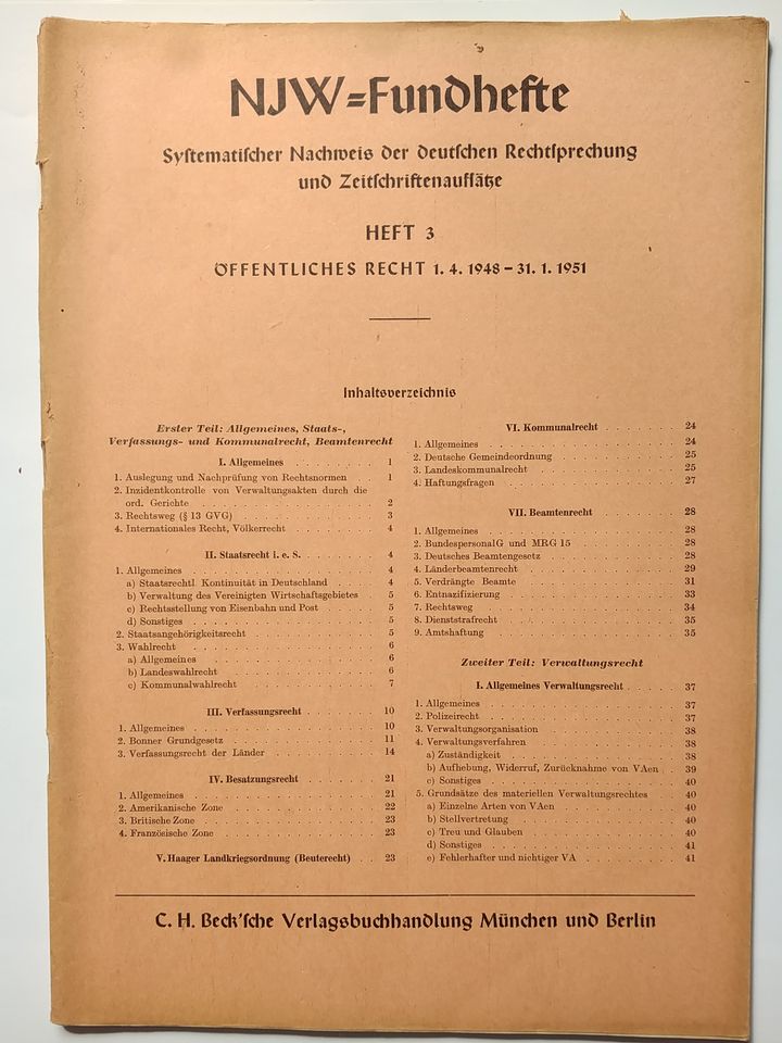 NJW-Wochenschrift gebund.1950-1961+ seltene NJW-Fundhefte ab 1945 in Berlin