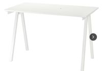 IKEA TROTTEN Schreibtisch, weiß, 160x80 cm, A-förmige Beine Beuel - Vilich Vorschau