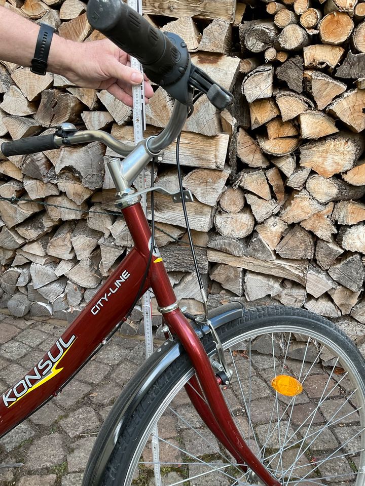 Fahrrad Damenrad Konsul City-Line 6 Gang 28“ rot in Zwickau