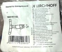 Kirchhoff 1 Stück Schrägsitzventil Oberteil 1/2" Neu in der OVP Nordrhein-Westfalen - Sankt Augustin Vorschau