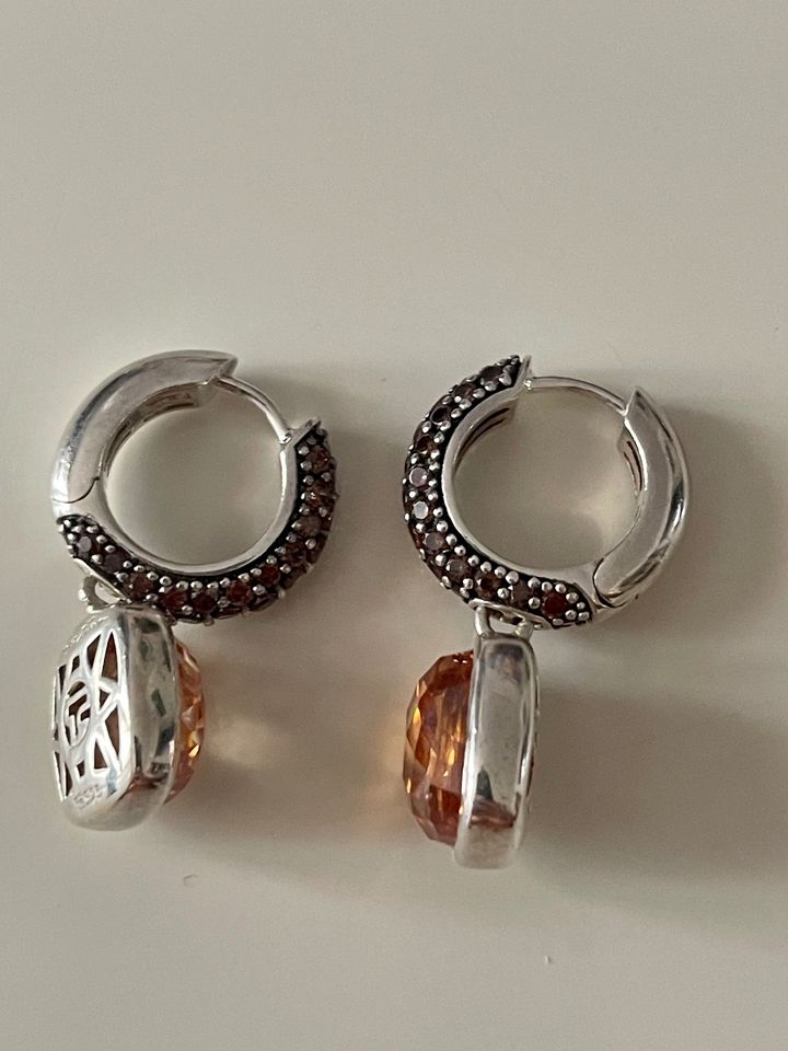 Thomas Sabo Schmuckset Ring Ohrringe Champagner Orange * wie NEU in Frankfurt am Main