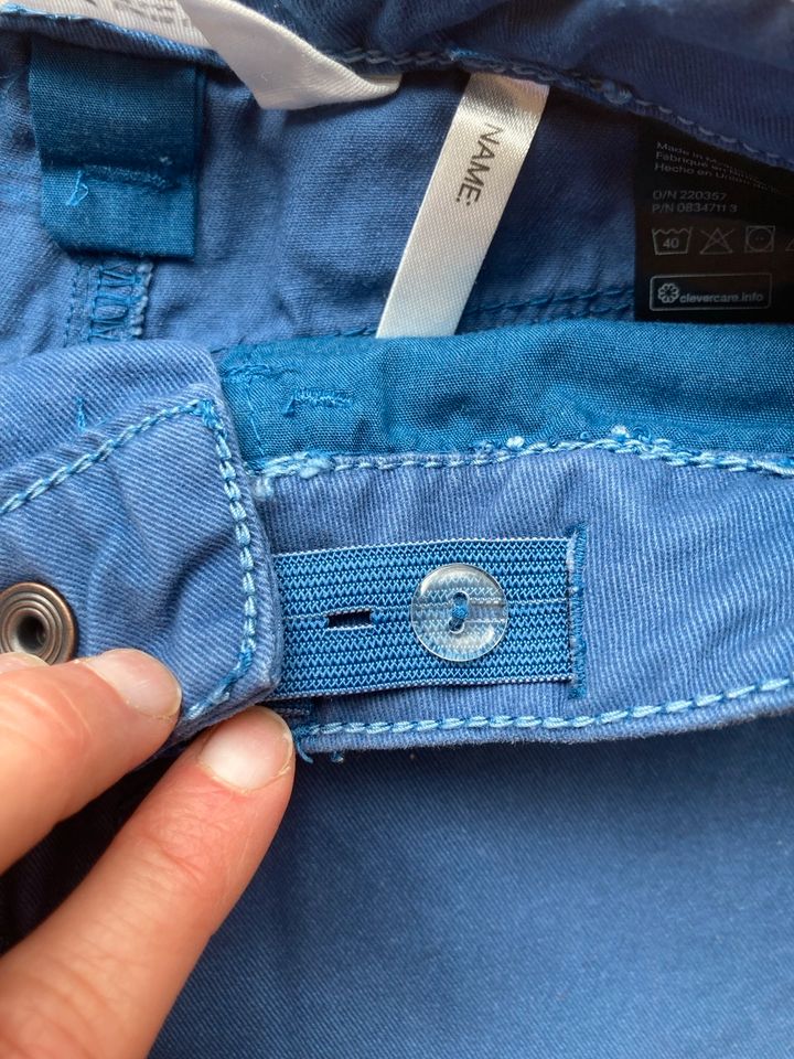 H&M Shorts Gr. 116 kurze Hose Bermuda blau in Weischlitz