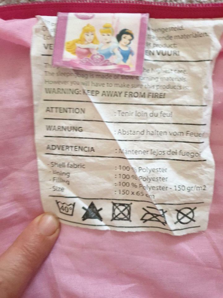 Kinderschlafsack DISNEY PRINCESS inklusive Tasche in Löderburg