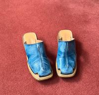 Clogs in Jeansoptik ( echt Leder Sachsen - Plauen Vorschau