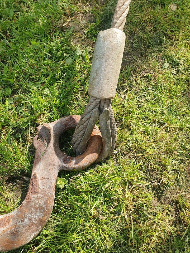 Stahlseil Drahtseil Öse Haken in Eiselfing