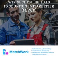 sofort starten mit Unbefristung als Produktionshelfer (m/w/d) Wuppertal - Vohwinkel Vorschau