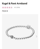 PANDORA KUGEL & PAVE ARMBAND SILBER NEU Wandsbek - Hamburg Volksdorf Vorschau