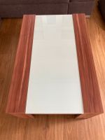 Tisch in Holzoptik mit Glasplatte Bayern - Krumbach Schwaben Vorschau