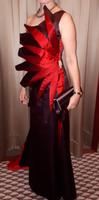 Abendkleid, Designermodell, Seide in aubergine und rot Rheinland-Pfalz - Nauort Vorschau