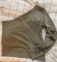 Nike top Oberteil one shoulder XL Khaki schwarz Aufschrift Nordrhein-Westfalen - Lindlar Vorschau