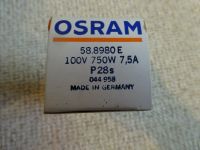 Projektorlampe Osram 58.8980 E 100V 750W 7,5A P28s Nordrhein-Westfalen - Engelskirchen Vorschau