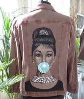 Audrey Hepburn - Jacke, handgemalt, Unikat Hessen - Hofgeismar Vorschau