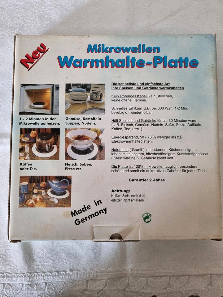 Mikrowellen Warmhalte-Platte in Verl