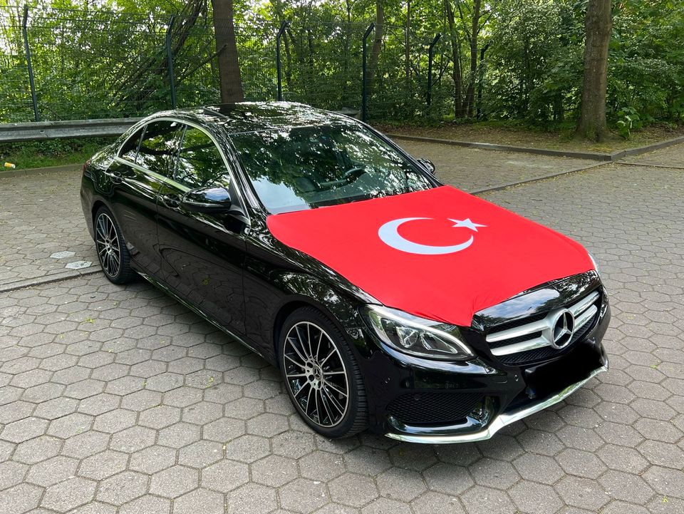 Türkei Türkiye Bayrak Fußball EM 24 Auto Motorhaube Überzieher in Hamburg