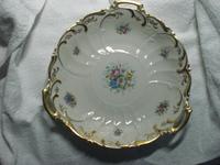 K & A Krautheim Schale Goldrand Blumenmuster 3 Griffe Nordrhein-Westfalen - Werne Vorschau