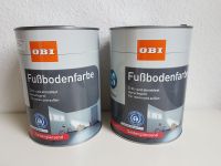 Gesamtpreis! NEU! 2 x 2,5L OBI Fußbodenfarbe silbergrau Flensburg - Mürwik Vorschau