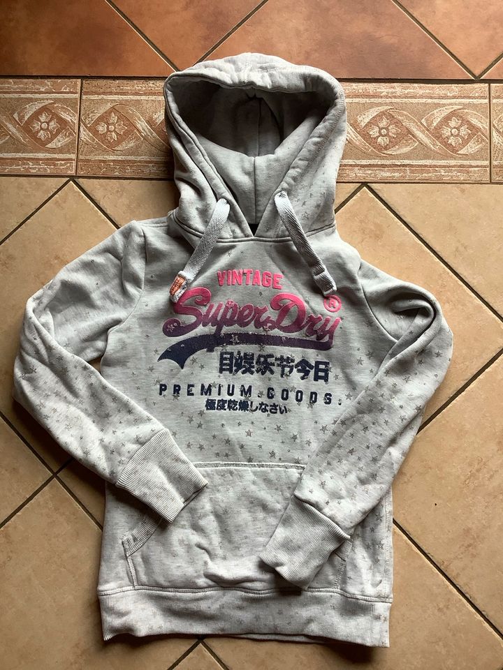 Superdry Hoodie Glitzer Kapuzenpullover in Brandis