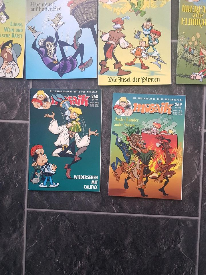 10 mal Mosaik Abrafaxe DDR Comic in Halle