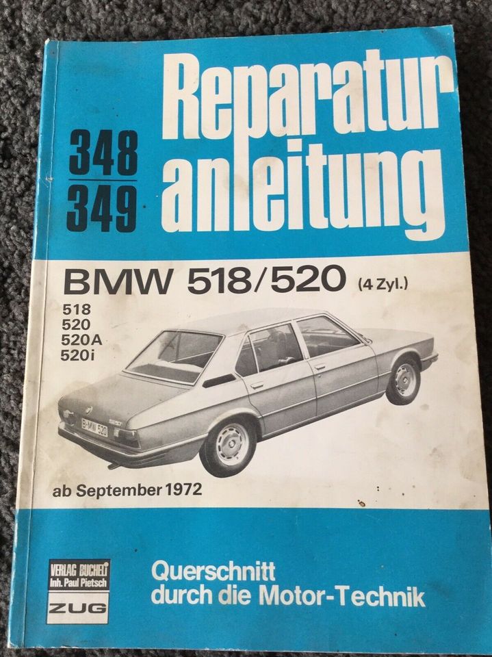 Reparaturanleitung BMW 518/ 520 in Walsrode