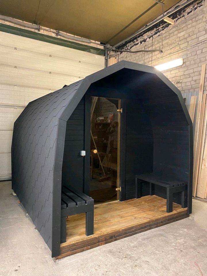 Gartensauna Pod Fasssauna Aussensauna Holzsauna Saunahaus Camping in Hamburg