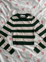 Zara grün-weiß gestreiftes Langarm Shirt (Gr. S) Bielefeld - Dornberg Vorschau