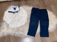 Geburtstag Set Tommy Hilfiger Hemd weiß Fliege blau H&M Hose 80 Baden-Württemberg - Sulz Vorschau