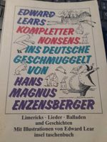 Edwards Lears kompletter Nonsens ins Deutsche geschmuggelt Wandsbek - Hamburg Farmsen-Berne Vorschau