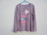 STACCATO Shirt Langarm rosa blau gestreift Aufdruck 128 134 Baden-Württemberg - Ravensburg Vorschau