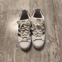 Adidas Superstar Schuhe Weiß/Bronze Größe 41 1/3 Baden-Württemberg - Filderstadt Vorschau
