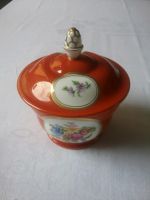 Zucker/Pralinendose vintage cognac florale bunt/ goldene Bemahlun Sachsen-Anhalt - Gardelegen   Vorschau