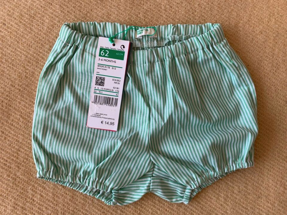 United Colors of Benetton |  NEU Baby Short Hose |  Gr. 62 - 3-6 in Glashütten