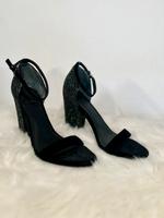 Guess Sandalen mit Absatz Glitzer Samt Heels 38 Bayern - Friedberg Vorschau