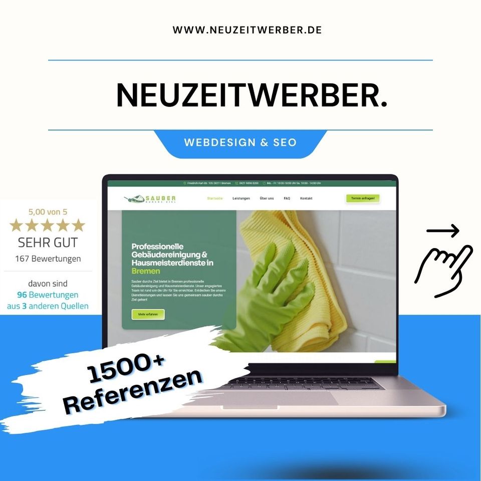 Webseite erstellen professionell & preiswert + Google SEO 2024 | Webdesign | Website | Homepage erstellen | WordPress | Programmierer | UX / UI | Web Agentur in Waiblingen