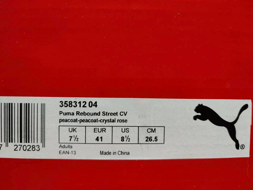 ungetragene Puma Turnschuhe, Rebound, hoch, blau-rosa, Gr. 41 in Dortmund